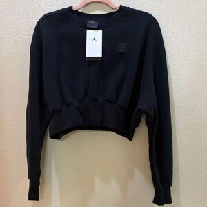 Jordan Women's Classic Black Cropped Hoodie